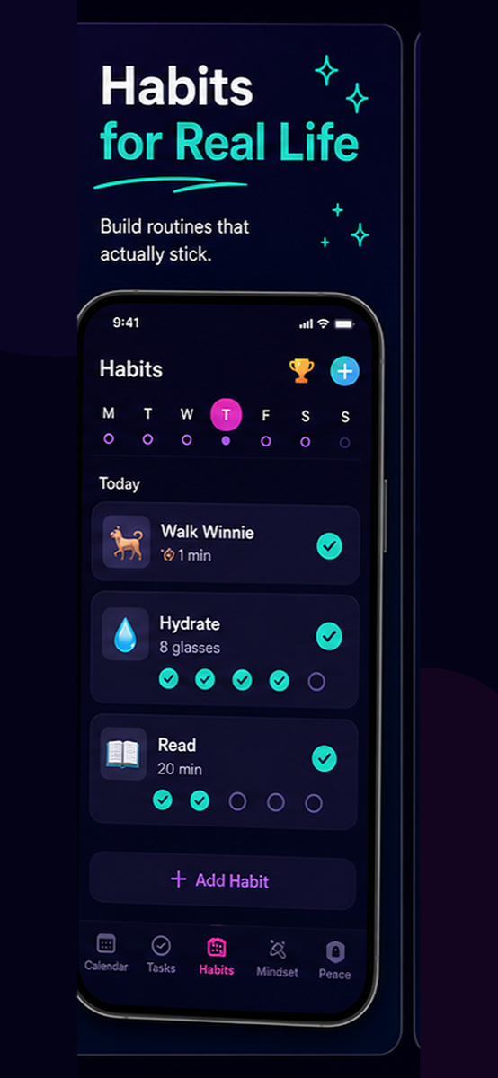 Habits for real life promo panel